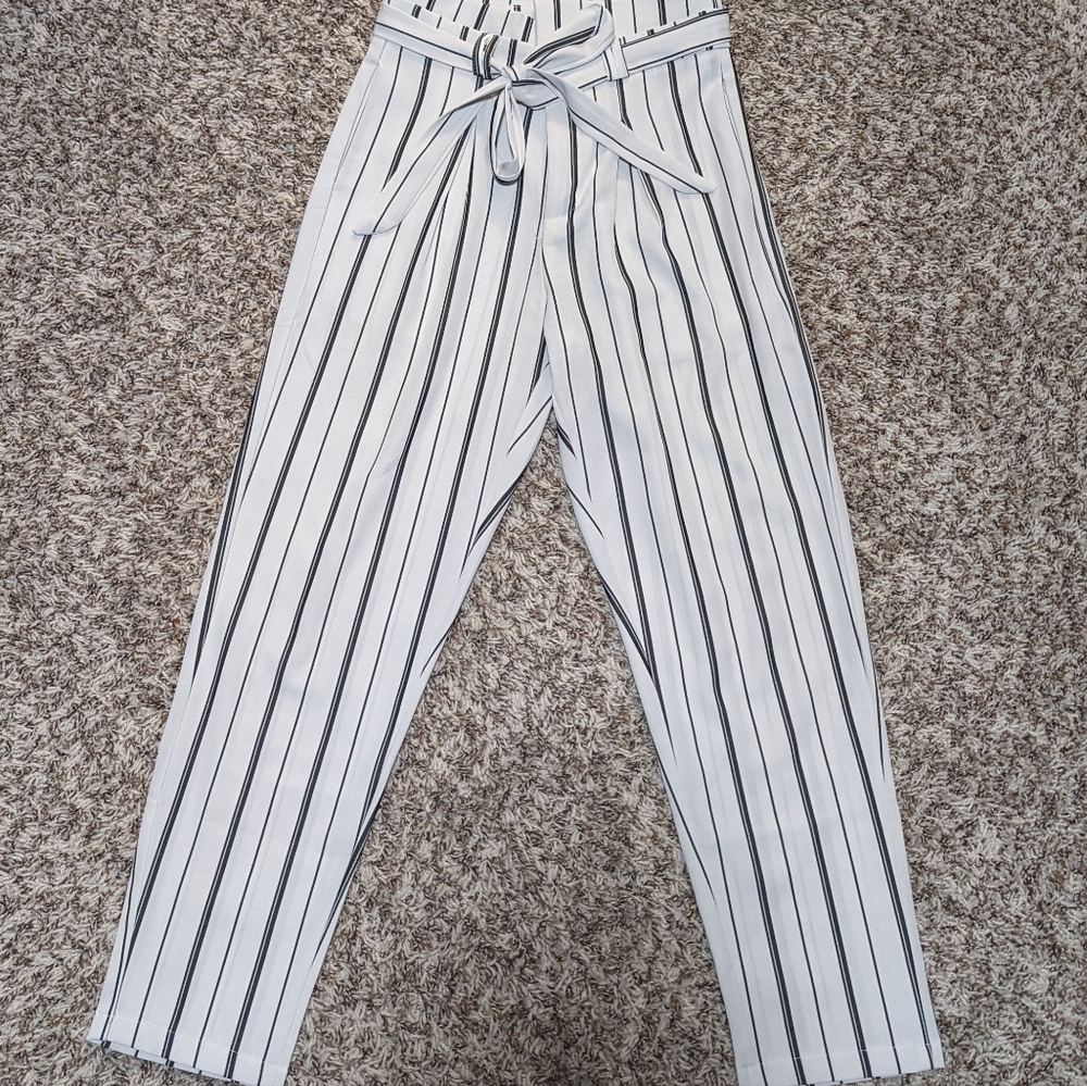 High waisted trousers